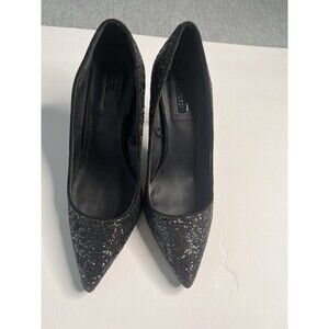 Forever 21 Women’s Heel Black Sparkly Shoes Size 8,5
